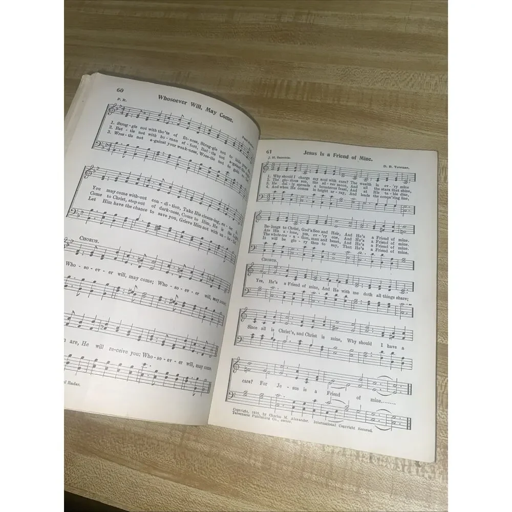 Vtg Tabernacle Hymns Number 2 Hymnal 1937 Tabernacle Publishing Chicago USA